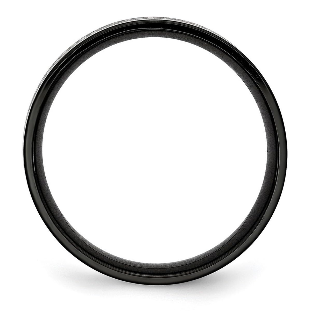 Black Titanium Greek Key Laser Etched Brushed & Polished Band Ring for Men & Women - Durable Hypoallergenic Wedding Band, Anniversary Gift - Available in Multiple Sizes (Size 4-12) - Perfect for Formal Events, Date Nights & Everyday Wear