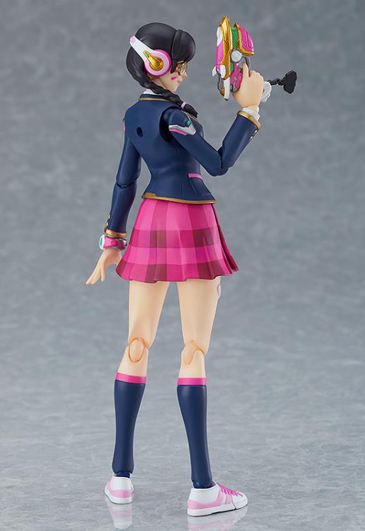 Figma #492 D.Va (Academy Skin Edition) Overwatch Action Figure - Collectible Anime PVC Model for Gamers & Fans | Perfect for Display, Cosplay & Gaming Room Decor