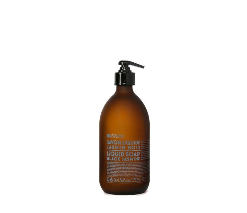 Compagnie de Provence Black Jasmine Liquid Hand Soap - Luxurious French Scent for Bathroom, Kitchen & Guest Washroom