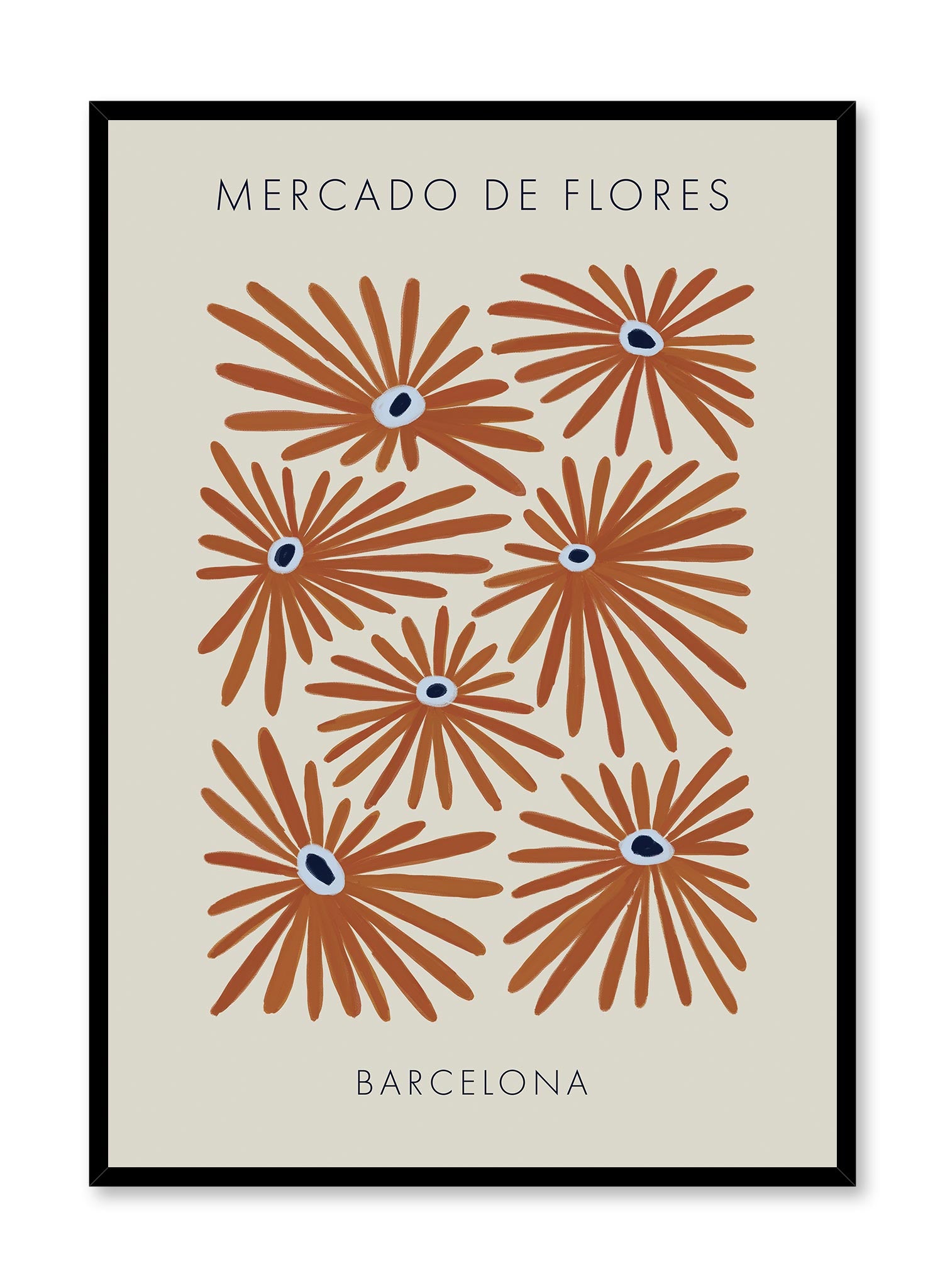 Flower Market Art Poster - Vintage Floral Wall Decor for Living Room, Bedroom & Office - Perfect for Home Decor & Gifts