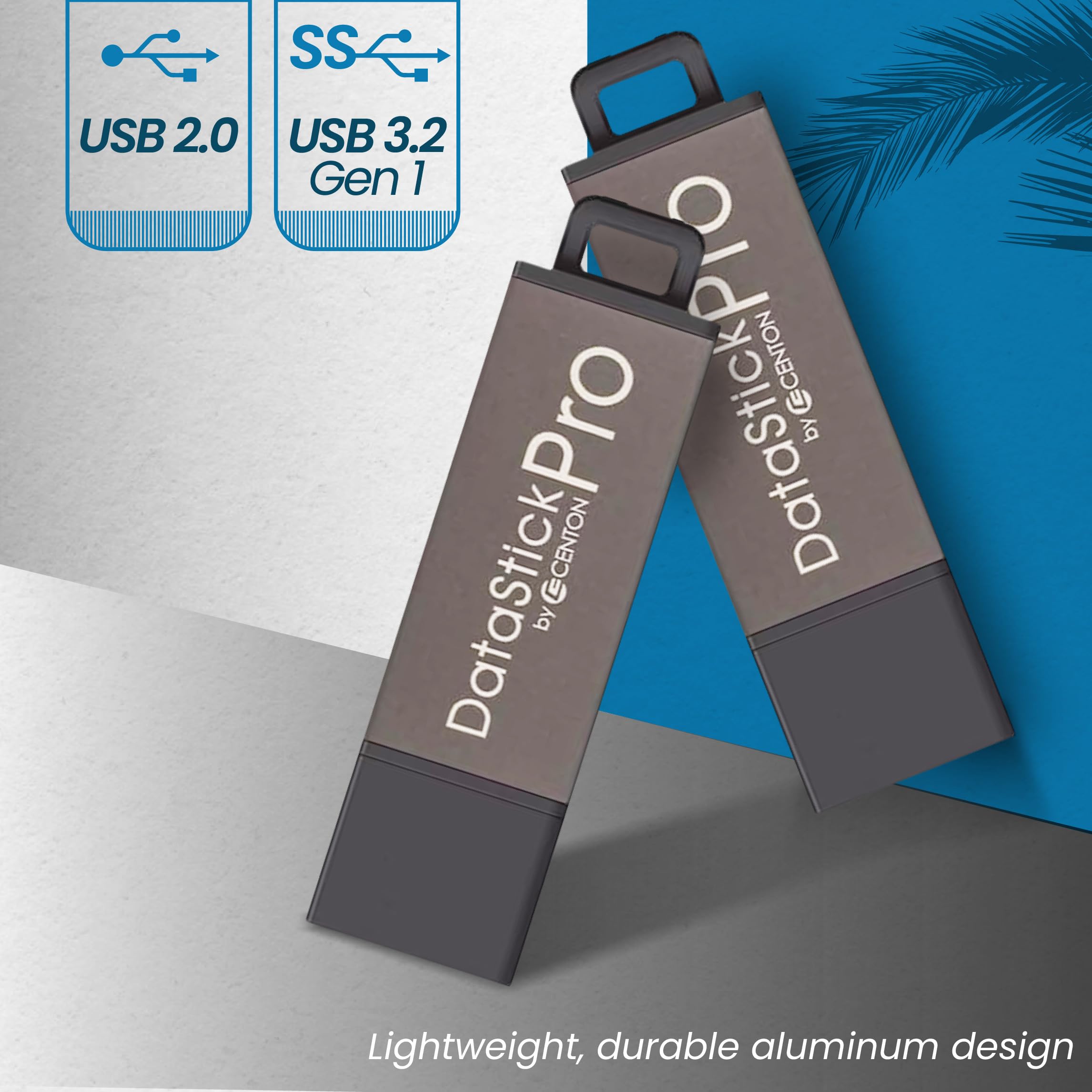 Centon DataStick Pro 16GB USB 2.0 Flash Drive Bulk Pack (25-Pack) - High-Speed Thumb Drives for Business, School & Data Storage | Portable Memory Sticks for Office, Students & File Backup