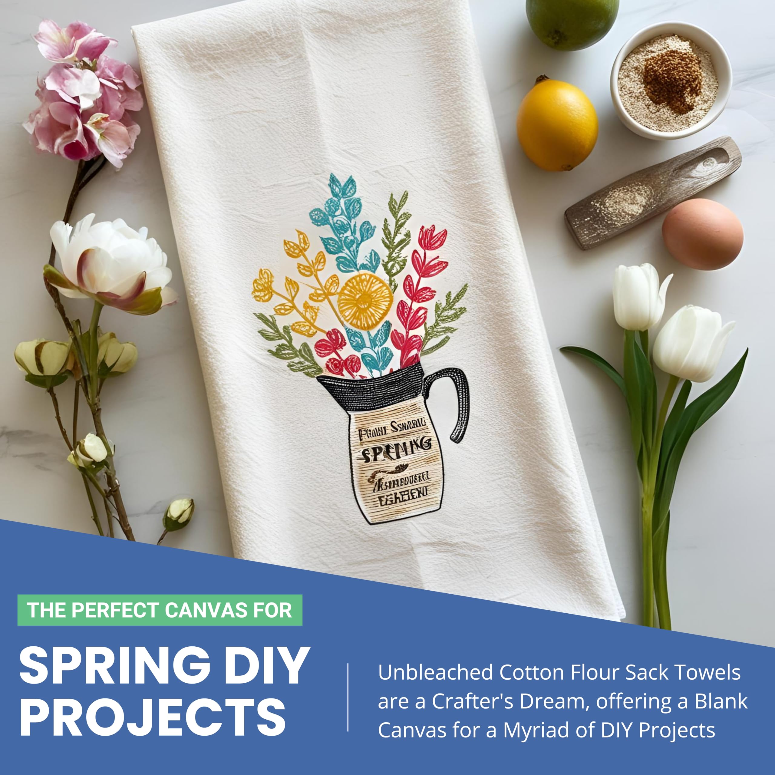 Premium Flour Sack Towels - 3 Pack 18