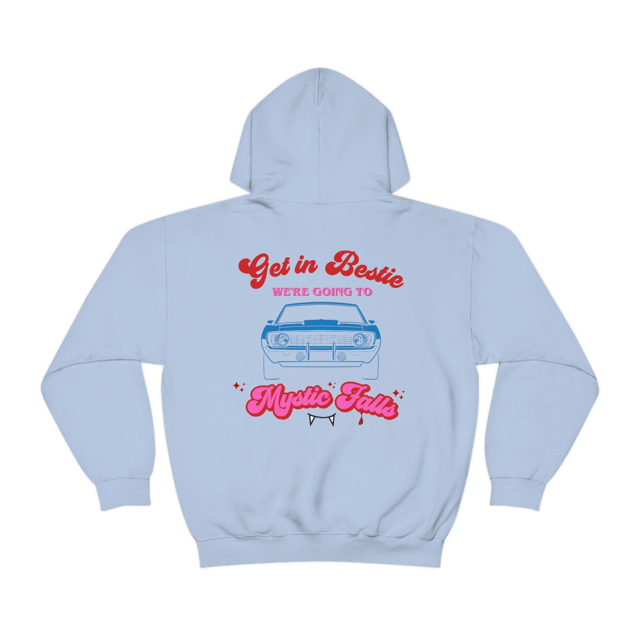 Mystic Falls Hoodie - The Vampire Diaries TVD Merch | Salvatore Brothers Inspired Apparel | Perfect Fan Gift for TVD Lovers | Cozy Wear for Movie Nights & Vampire-Themed Parties