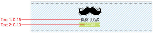 Custom Personalized Water Bottle Labels for Kids - Little Man Design | Perfect for School, Parties & Events
