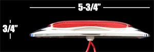 Waterproof Red LED Marker Clearance Lights with Durable Red Lens - Perfect for Trucks, Trailers & Off-Road Vehicles