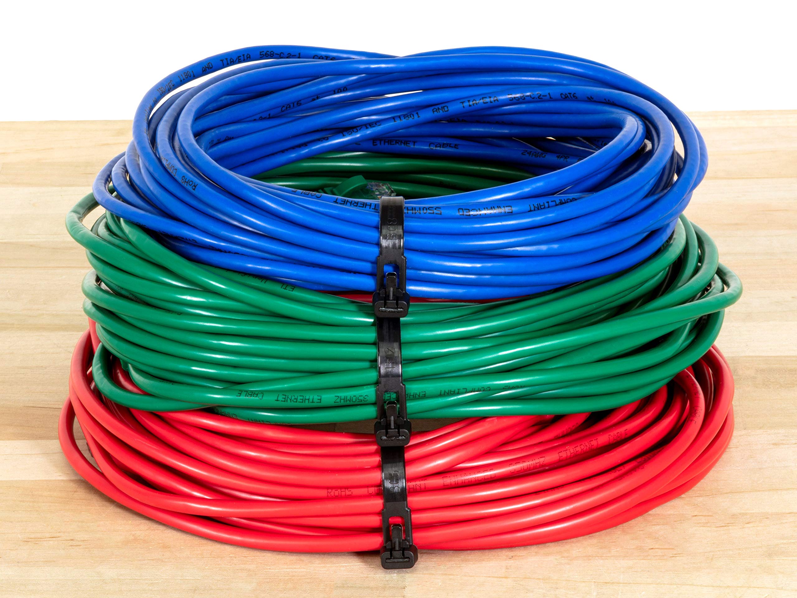 100-Pack Heavy Duty Reusable Nylon Zip Ties - 6