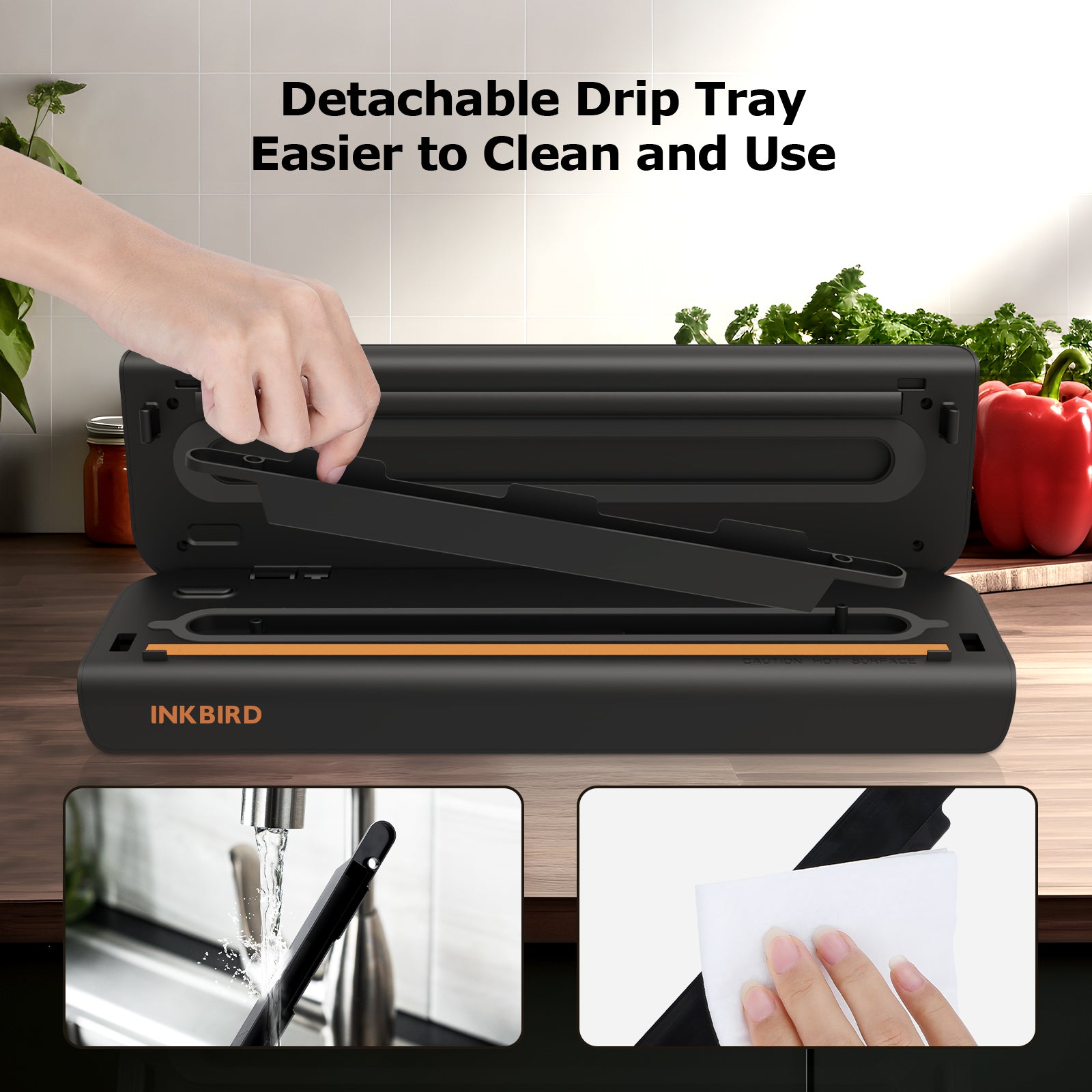 IVS 011 Vacuum Sealer Machine for Food Preservation | Airtight Kitchen Appliance for Meal Prep, Sous Vide & Freezer Storage