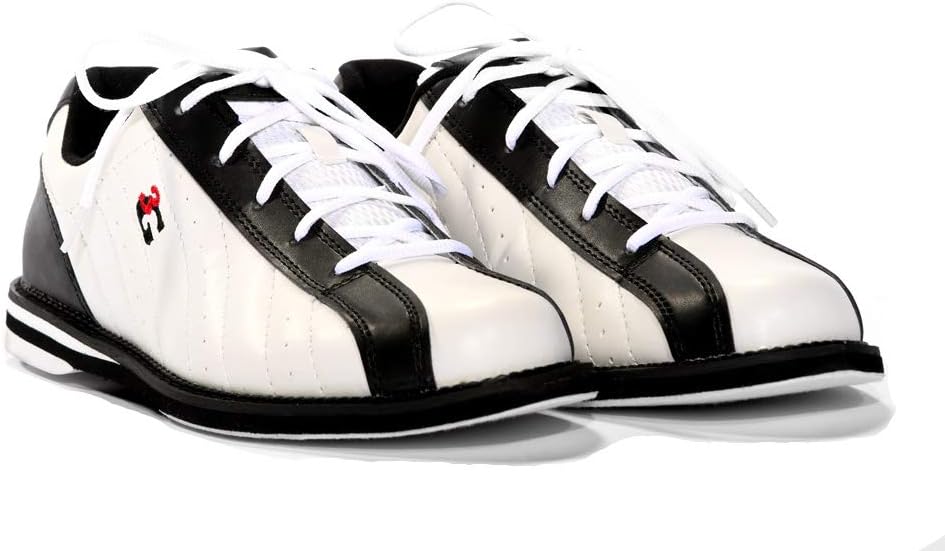 3G Unisex Youth Bowling Shoes - Black/White - Lightweight & Comfortable for Kids & Teens - Perfect for League Play, Casual Bowling & Arcade Fun