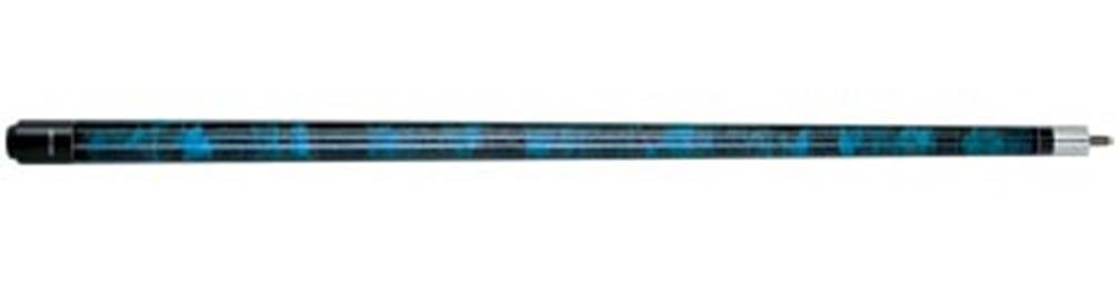 Premium VAL05 Black & Navy Swirl Marble Pool Cue Stick - Professional Billiards Accessory for Tournaments & Home Game Rooms