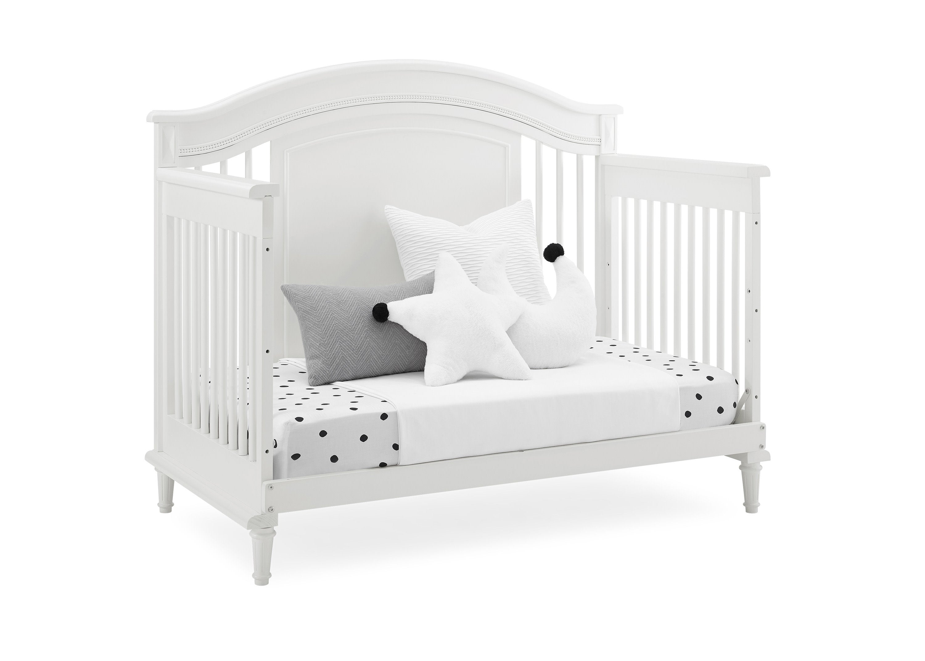 Juliette 6-in-1 Convertible Crib - Baby Crib to Toddler Bed, Daybed & Full Size Bed - Safe Nursery Furniture for Boys & Girls - Perfect for Newborns, Infants & Growing Kids