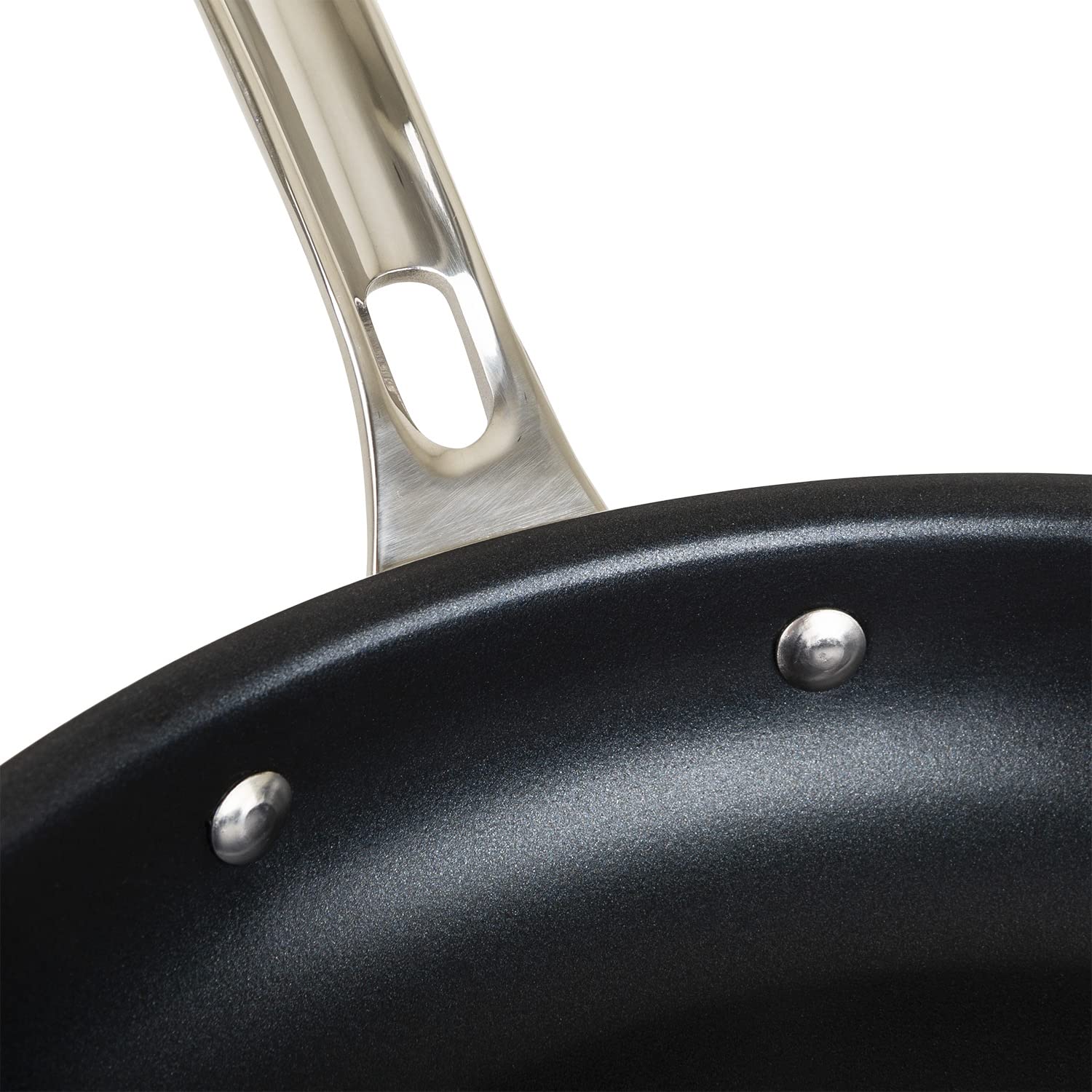 Viking 3-Ply Non Stick Frying Pan Set - 2-Piece Hybrid Plus Stainless Steel Cookware (8 & 10 Inch) - Blue & Silver - Perfect for Sautéing, Frying & Everyday Cooking