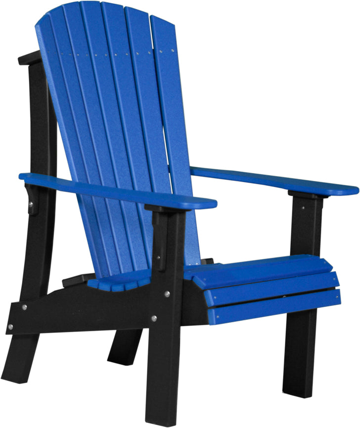 Premium Adirondack Chair - Heavy Duty Outdoor Patio Furniture, All-Weather Resin Wicker, Comfortable Lounge Chair for Garden, Poolside, Deck, and Backyard Relaxation