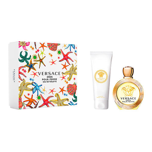 Versace Eros Femme 2-Piece Gift Set for Women - Eau de Parfum & Body Lotion - Perfect Valentine's Day & Anniversary Gift Set for Her