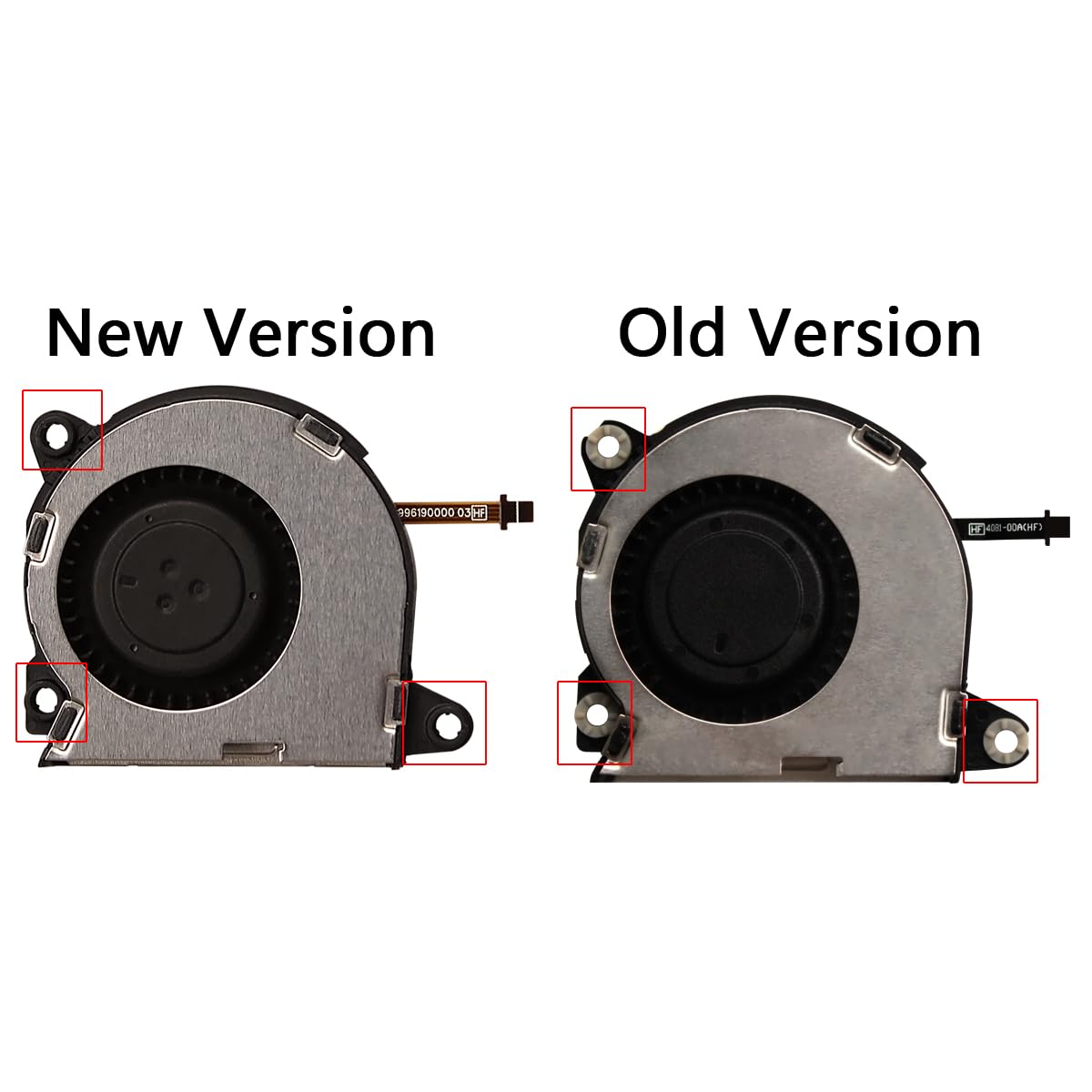 New Version Internal Cooling Fan Replacement for Nintendo Switch NS HAC-001 Console with Pre-Installed Rubber Grommets - Perfect for Overheating Fix & Gaming Performance Enhancement