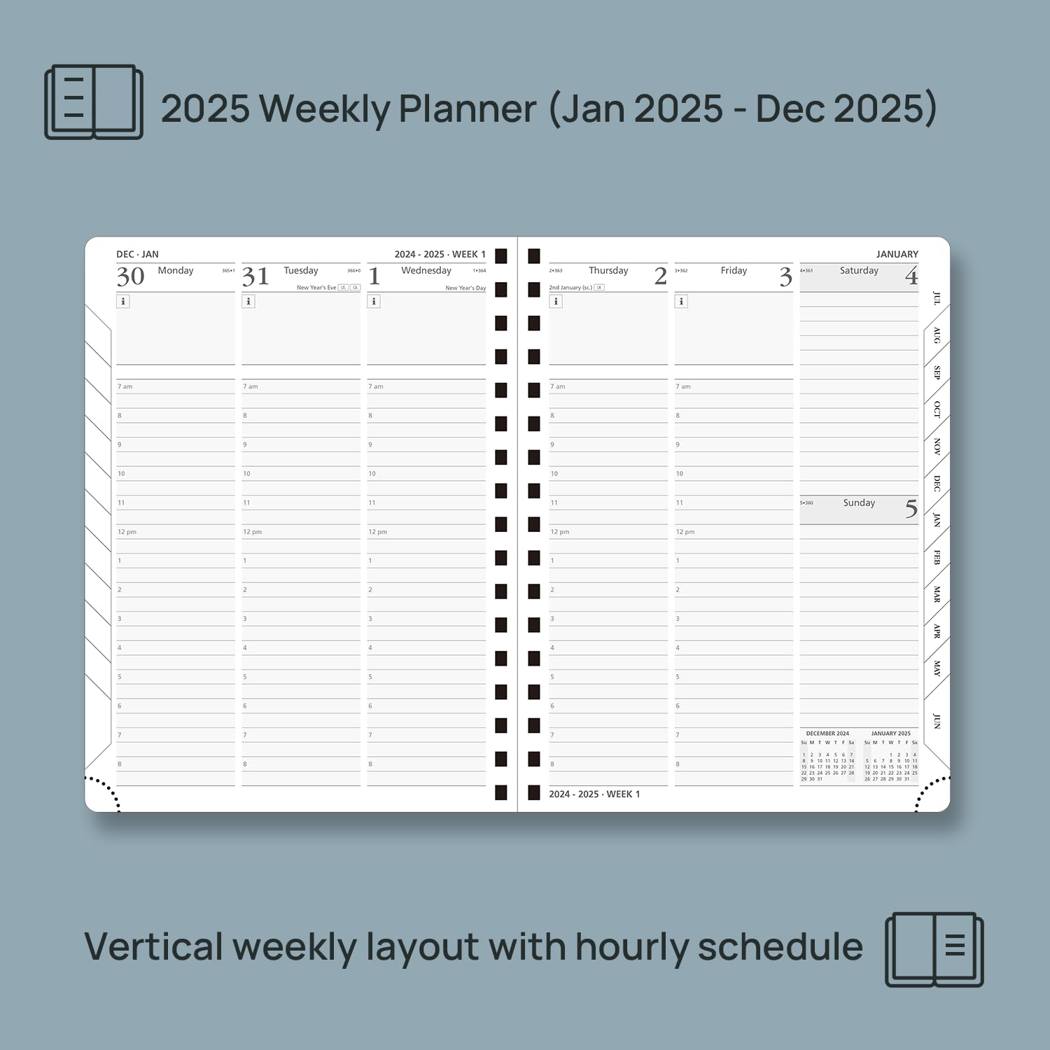 POPRUN 2025 Weekly Planner 6.5