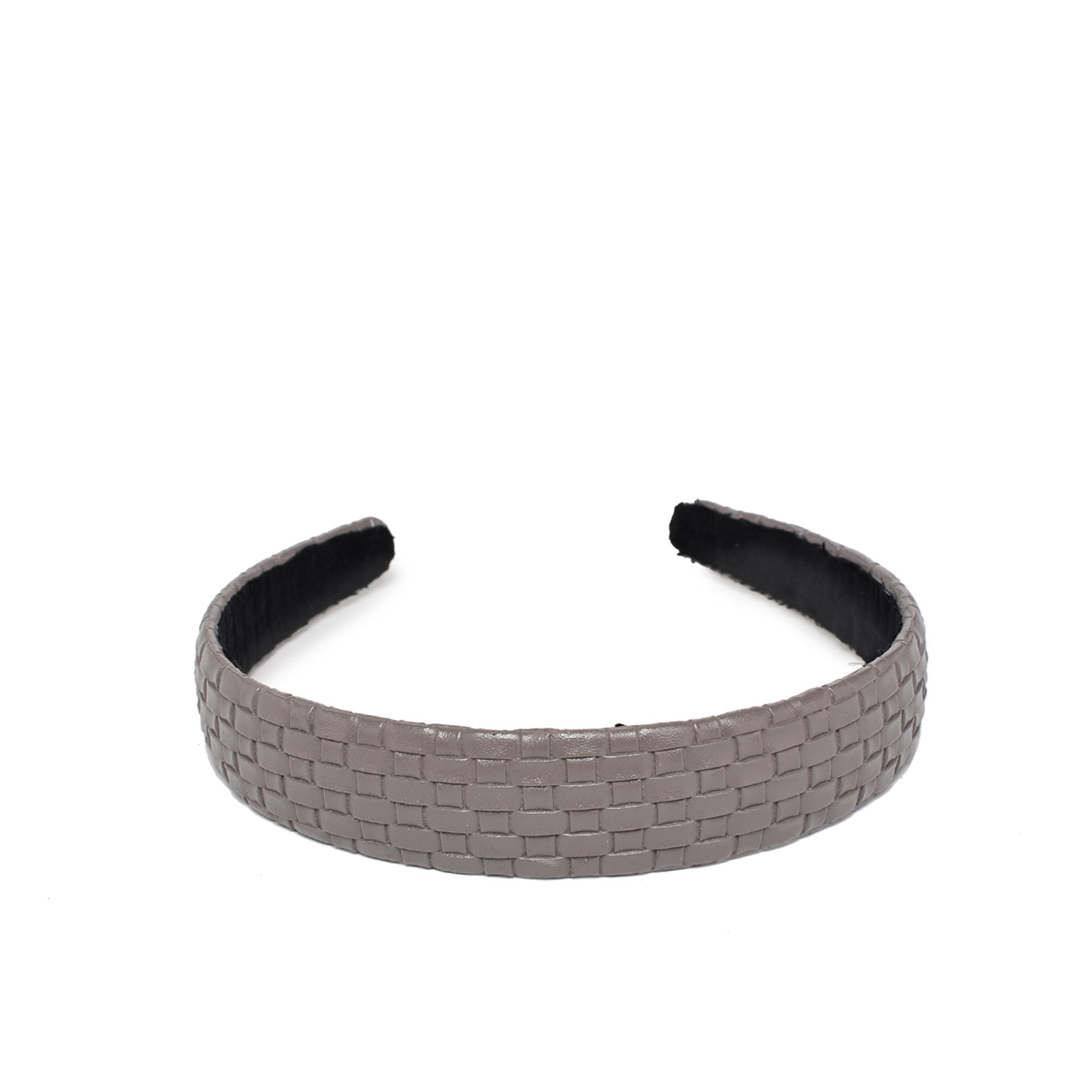 Stylish Embossed Woven Vegan Leather Headband for Women - Fashion Hair Accessory for Workouts, Yoga, and Everyday Wear