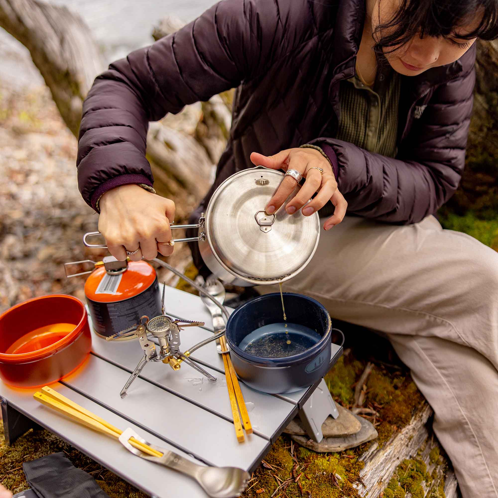 Ultralight Nesting Bowl and Mug Set - Compact Camping Cookware for Backpacking, Hiking & Outdoor Adventures