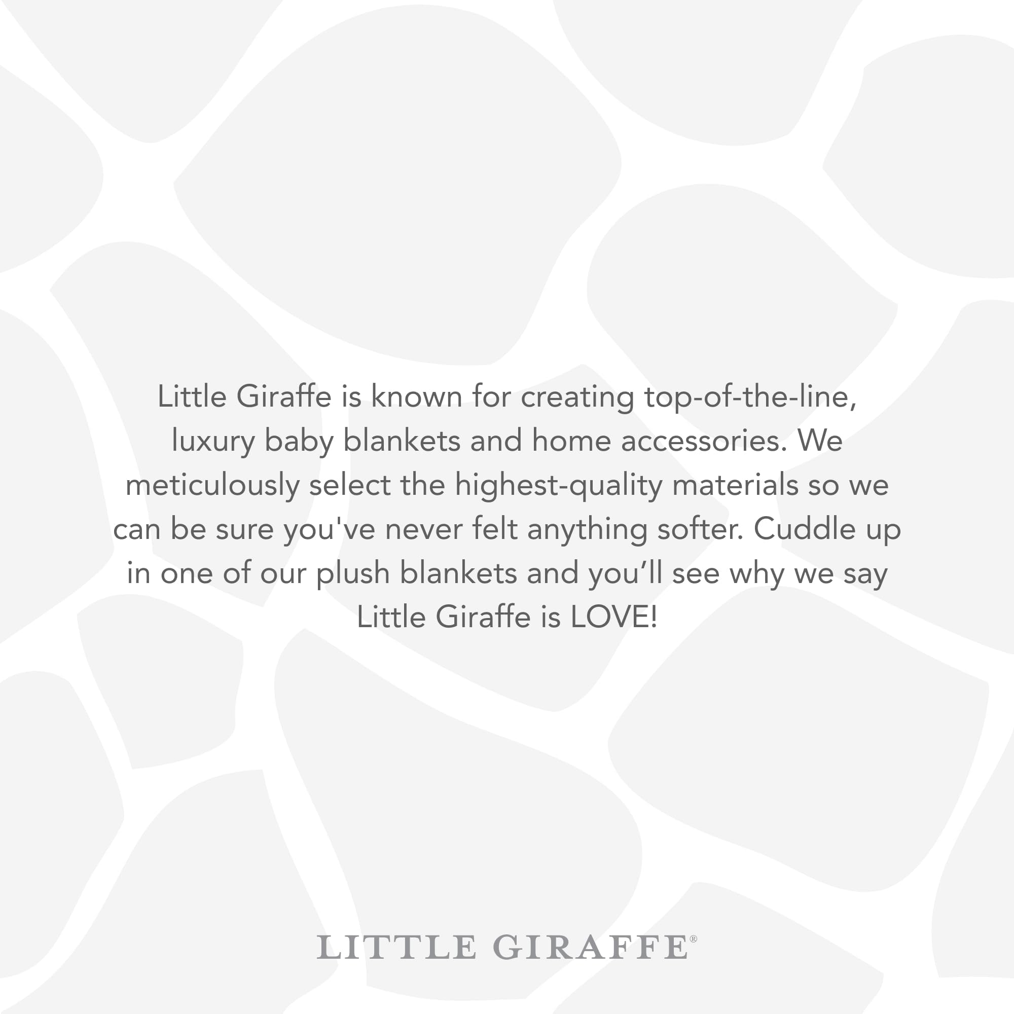 Little Giraffe Baby Blanket - Ultra Soft Velvet Blanket with Luxurious Satin Trim - Perfect for Strollers, Swaddling & Nursery - Newborn Essentials & Baby Shower Gift - 29x35 Inches - Pink