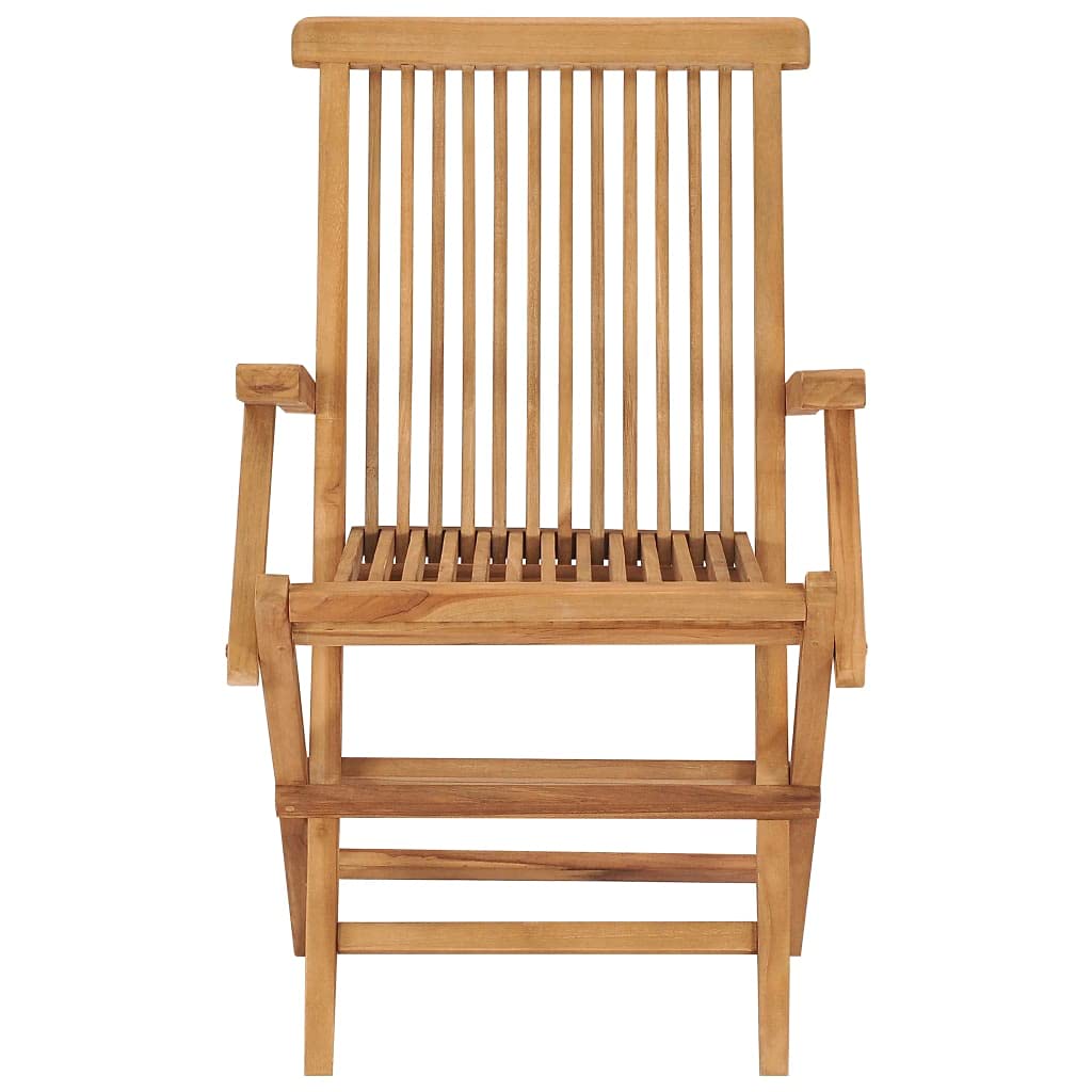 Premium Folding Patio Chairs 2-Pack - Solid Teak Wood Outdoor Garden Chairs for Bistro, Lawn & Yard - Portable & Durable Patio Furniture Set - Perfect for Backyard Relaxation, Poolside Lounging & Outdoor Dining