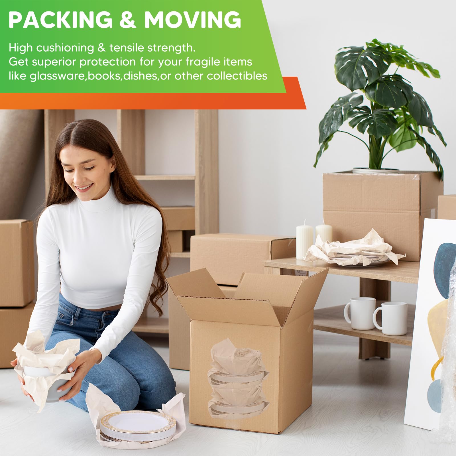 Newsprint Packing Paper for Moving Boxes - 26