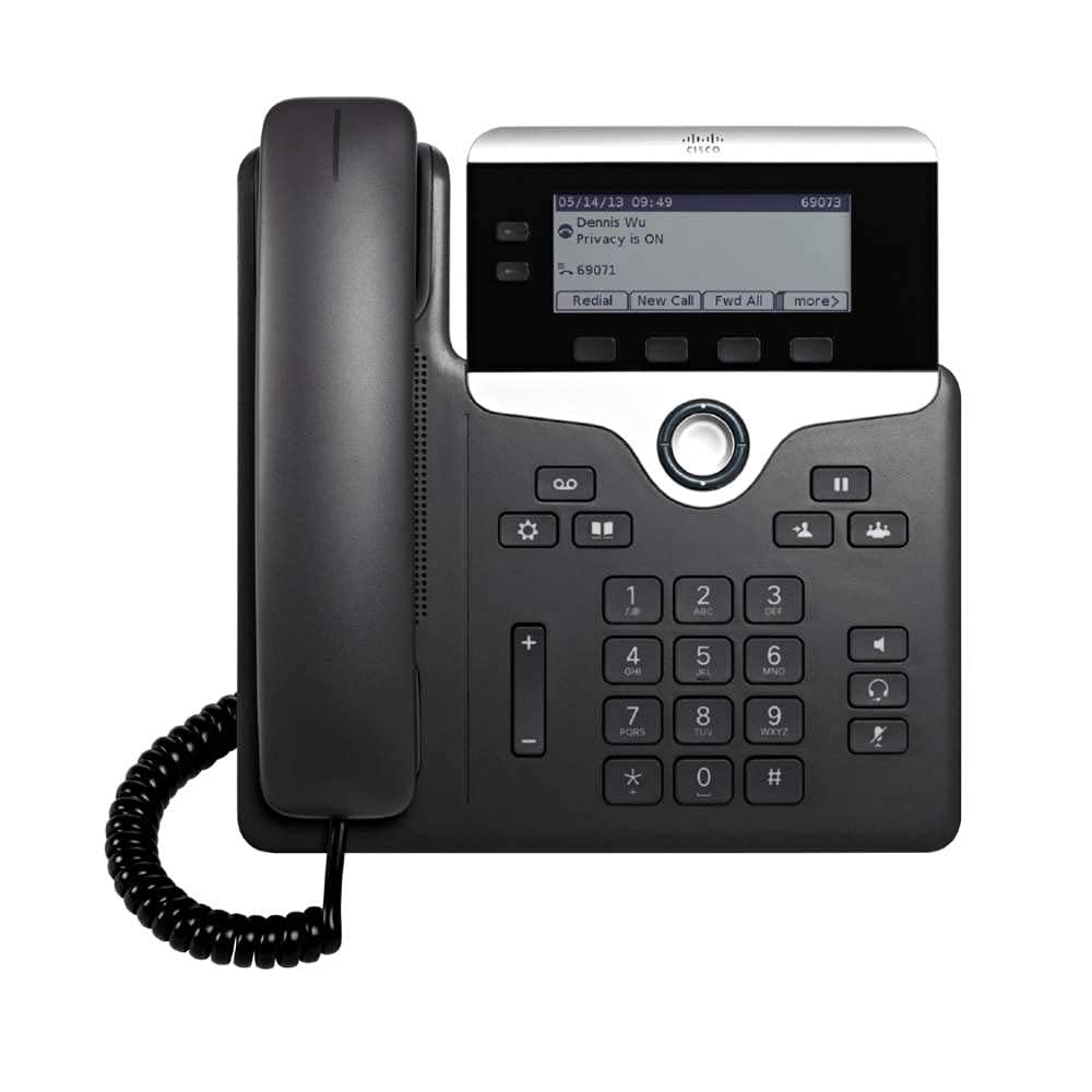 Refurbished Cisco IP Phone 7821 - VoIP Business Phone with HD Voice for Call Centers & Offices | Compatible with 3rd Party Call Control Systems | Ideal for Remote Work & Conference Calls