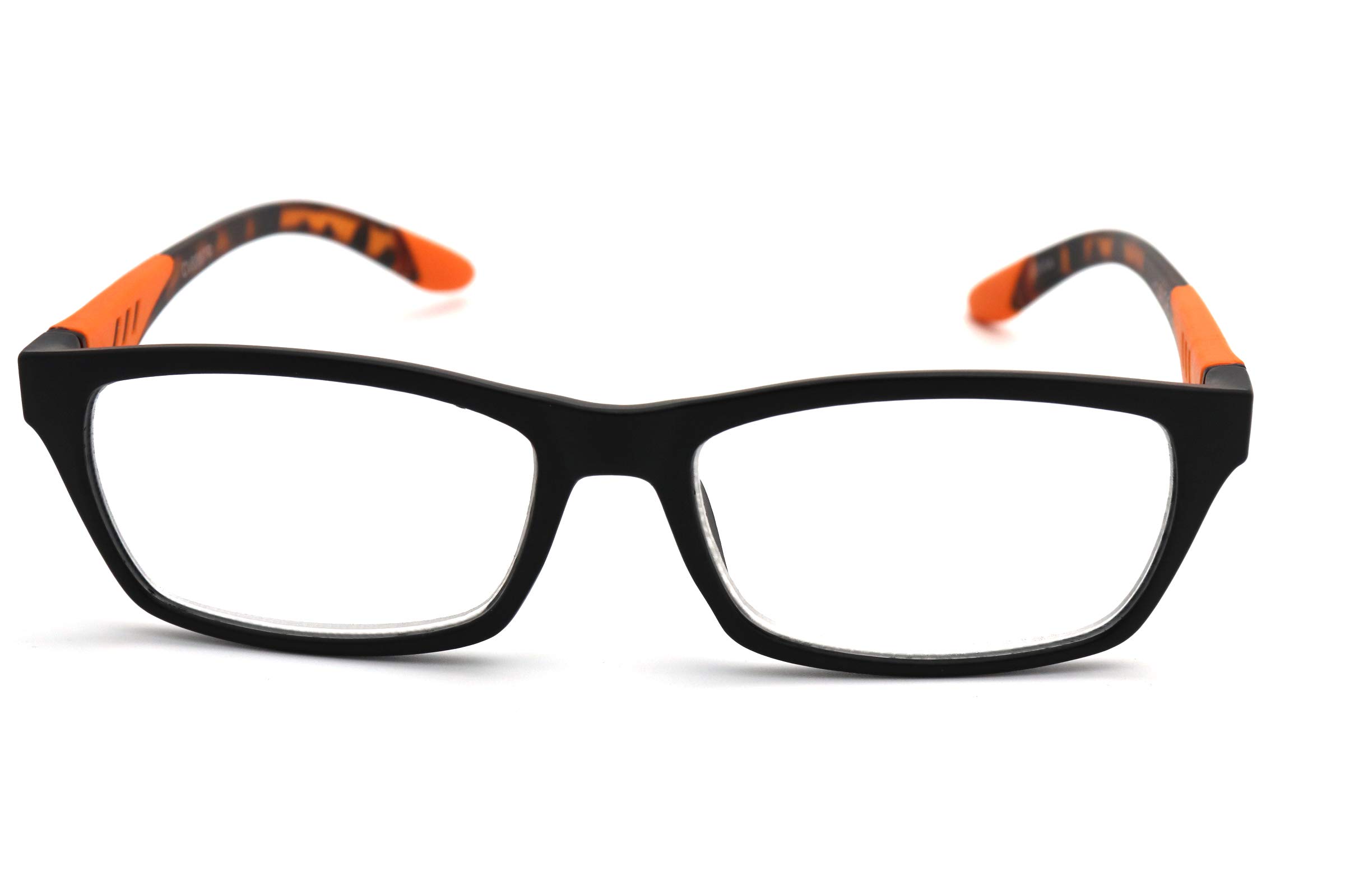 ColorViper Double Injection Lightweight Reading Glasses (+1.00 to +4.00) with Free Case - Perfect for Reading, Computer Work & Crafts | Blue Light Blocking & Anti-Glare Lenses
