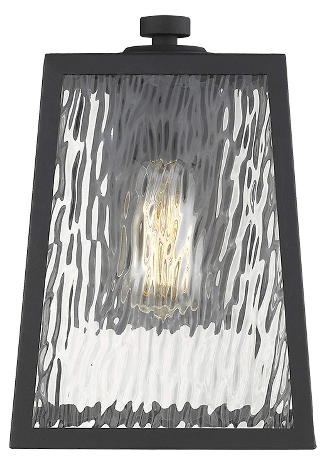 Hirche 1-Light Matte Black Wall Sconce - Modern Indoor/Outdoor Lighting Fixture for Bedroom, Hallway, Porch & Patio