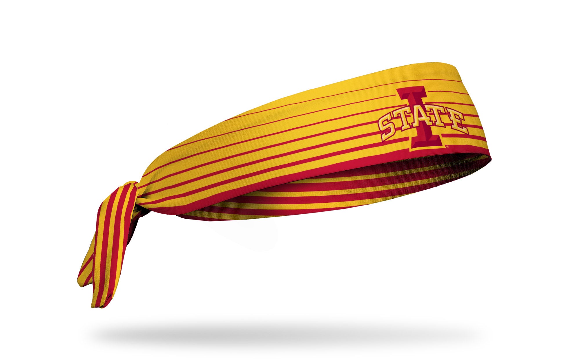 Iowa State University Gradient Stripe Flex Tie Headband - Adjustable Soft Hair Band for Women & Girls - Perfect for Sports, Workouts, School and Everyday Wear