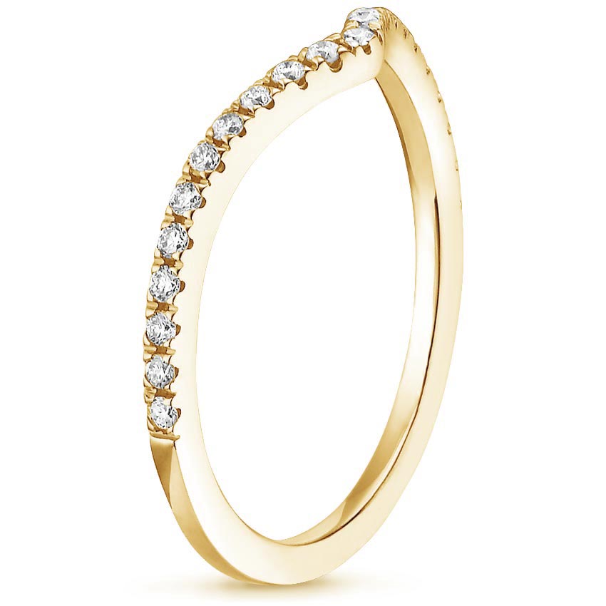 0.17CTW Flair V-Shape Diamond Wedding Band Ring - Size 6.5 (LR28) - Perfect for Engagement, Anniversary & Bridal Jewelry Gifts