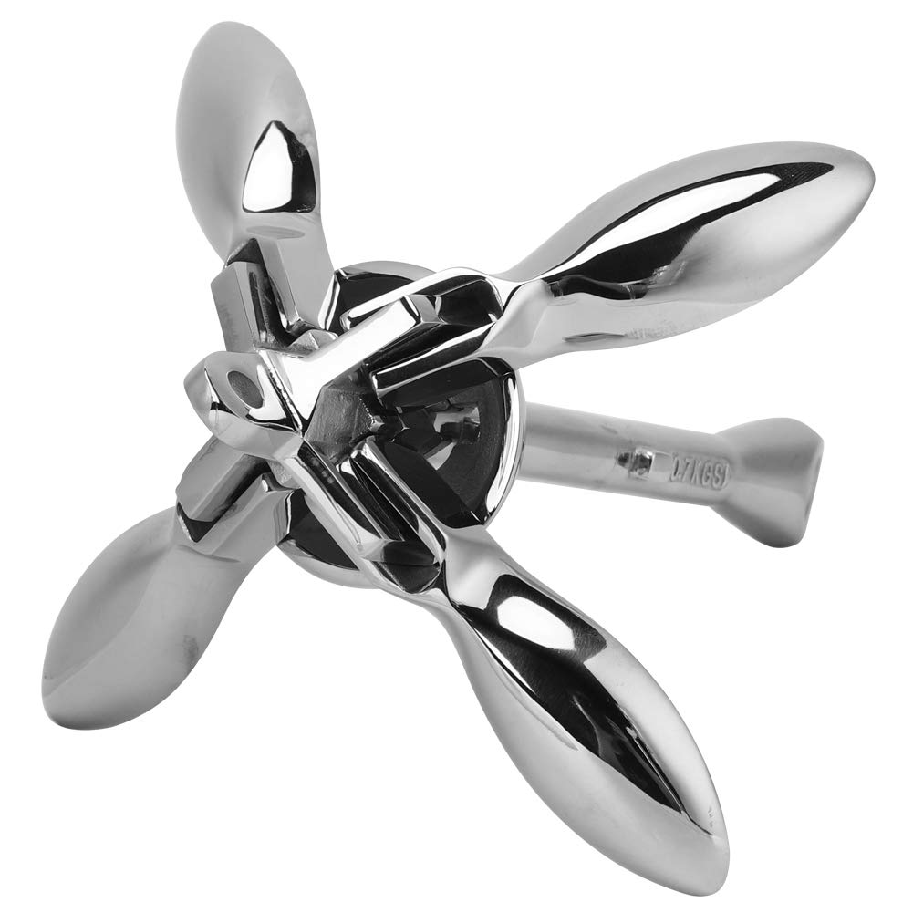 Shanrya Heavy Duty Folding Grapnel Anchor - 645g Marine Boat Anchor for Fishing Boats, Rubber Dinghies, Yachts & Canoes | Ideal for Saltwater Fishing, Lakes & River Boating