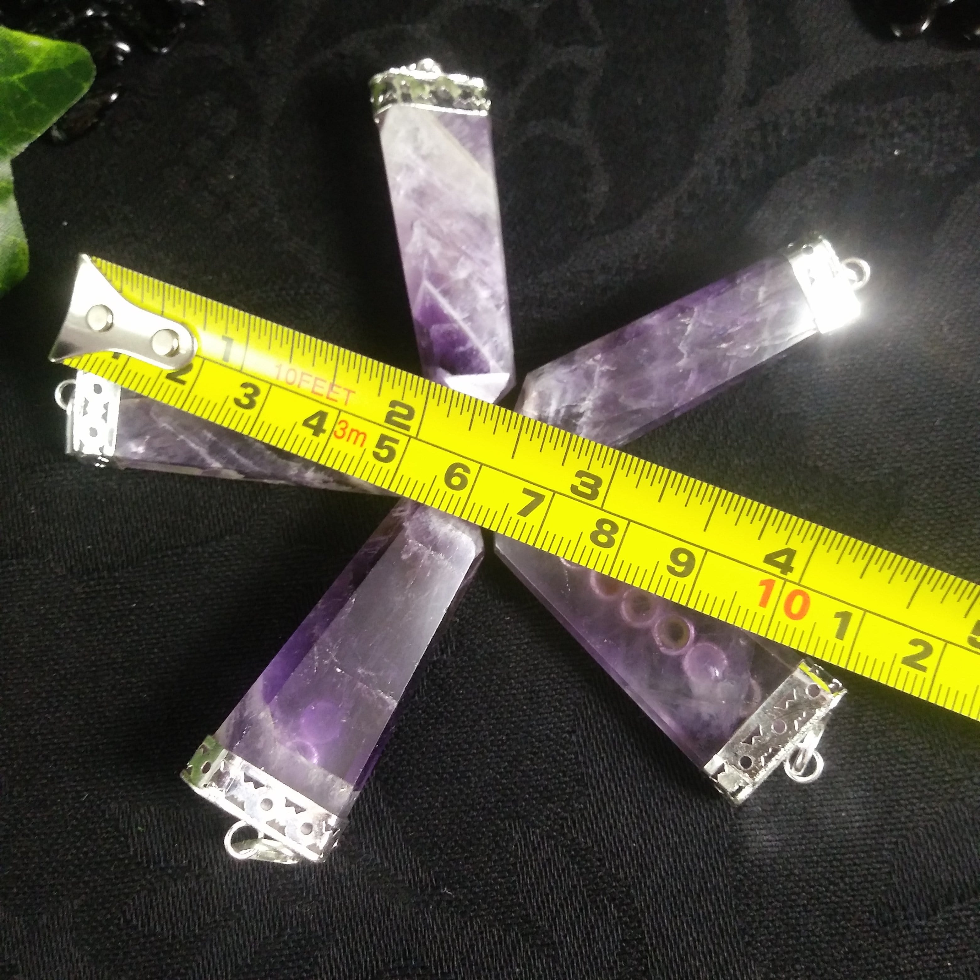 Chevron Amethyst Chakra Pendant Necklace - Healing Crystal Jewelry for Meditation, Energy Balancing & Spiritual Protection - Perfect for Yoga, Reiki & Mindfulness Practices
