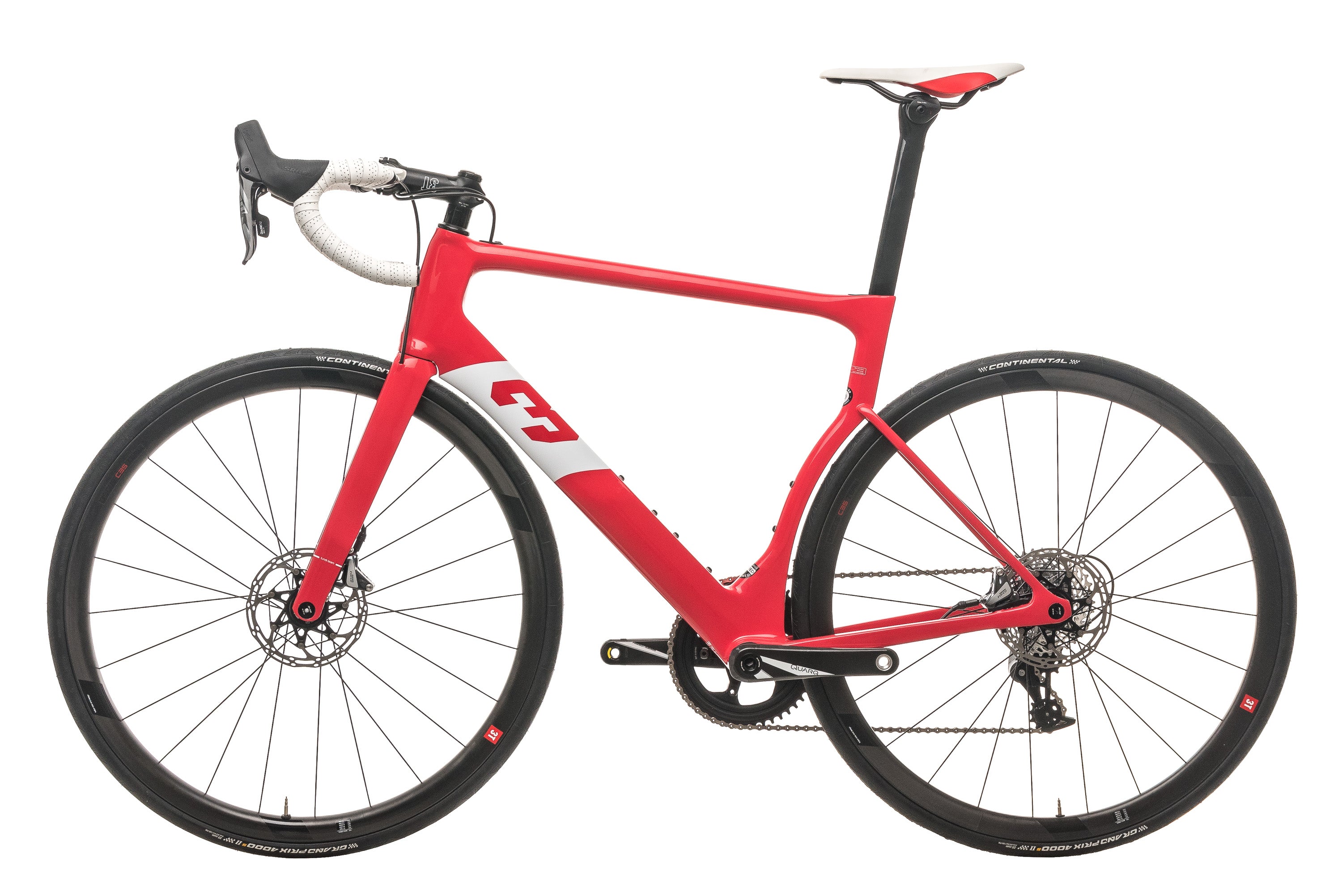 3T Strada Team Force 1x Road Bike 2020 - Large Size Carbon Frame, Lightweight Aero Design for Racing & Endurance Cycling | Perfect for Road Racing, Triathlons & Long-Distance Training