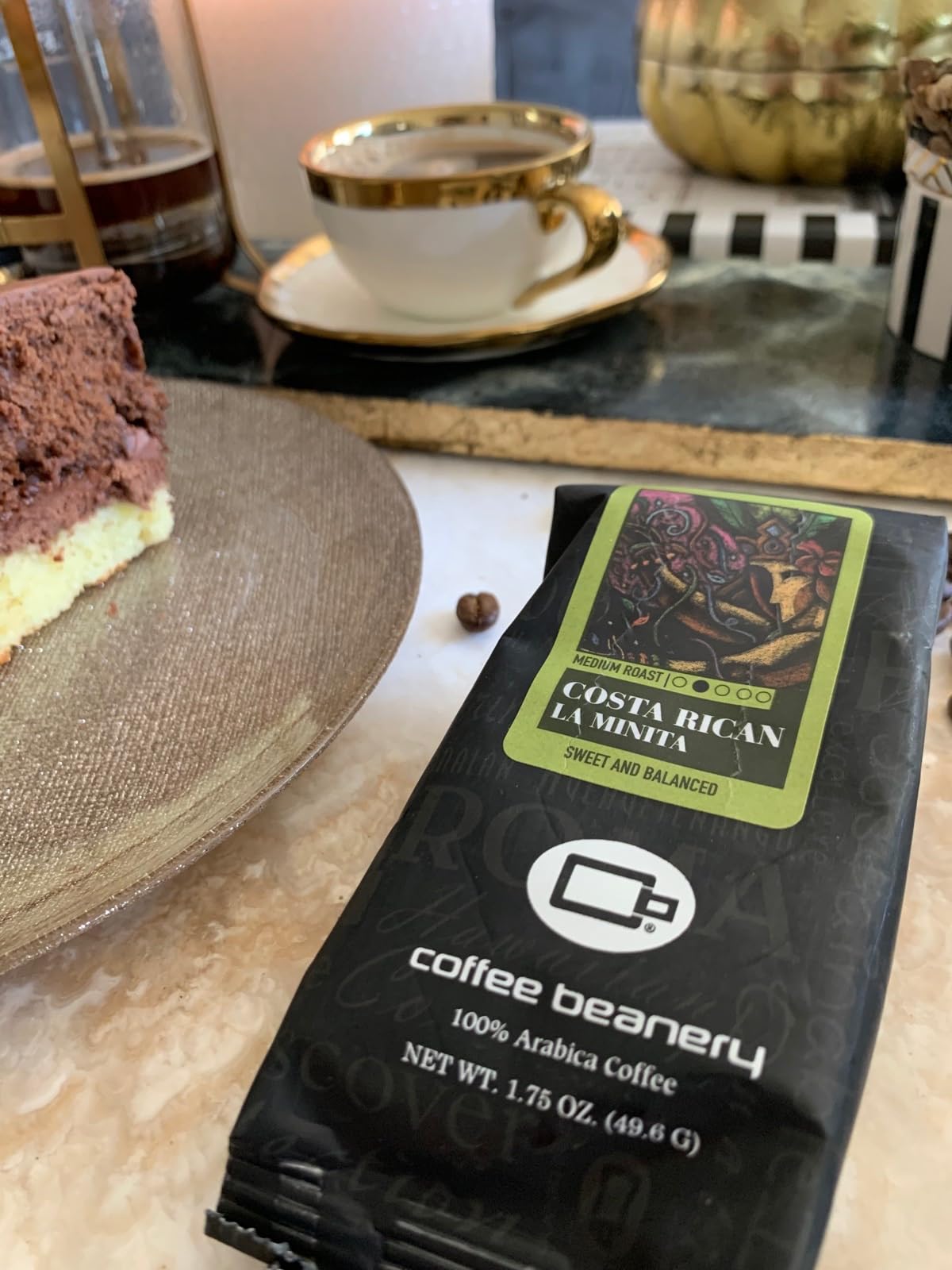 Premium Costa Rican La Minita Specialty Coffee - 1.75oz Sample Pack | Single Origin Arabica Beans | Perfect for Home Brewing, Office Use & Gift Giving