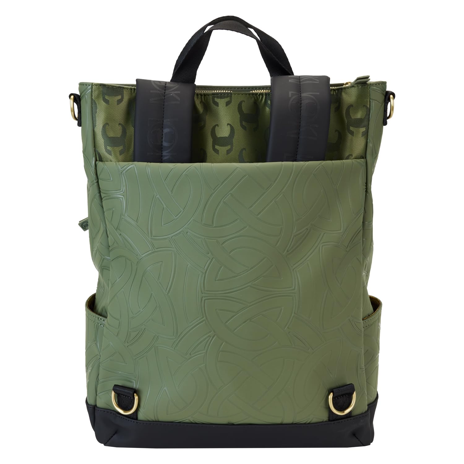 Loungefly COLLECTIV Marvel Loki The CREATIV Convertible Tote Bag - Stylish Superhero Shoulder Bag for Cosplay, Comic Con & Daily Use
