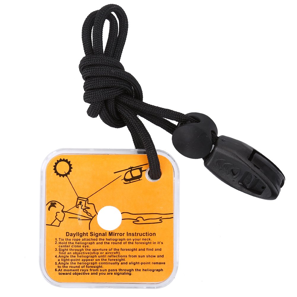 VGEBY Survival Mirror - Outdoor Emergency Rescue Reflective Signal Mirror Tool for Hiking, Camping & Survival Kits | Perfect for Wilderness Adventures & Emergency Situations