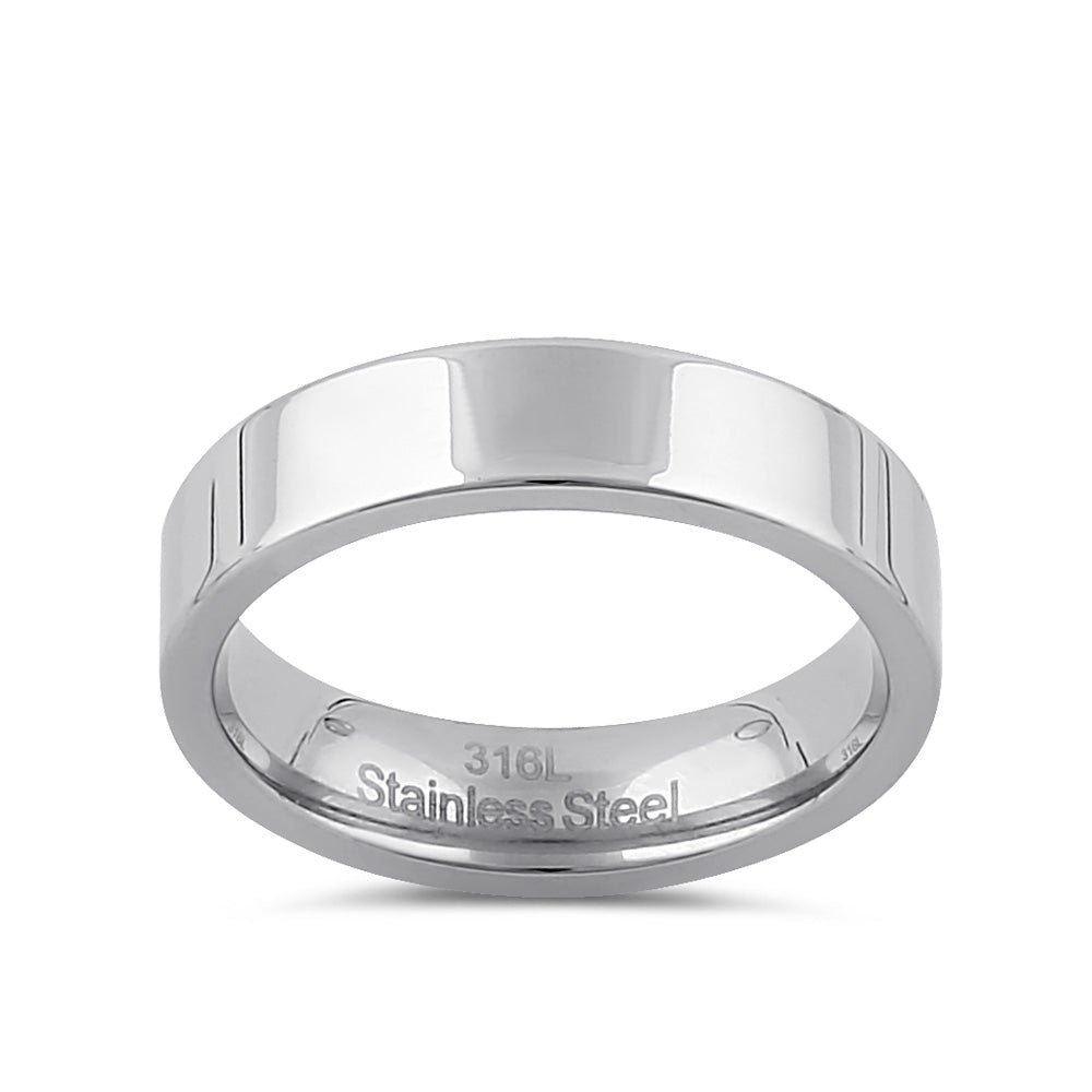 Premium 5mm Stainless Steel Men's Wedding Band Ring - Durable, Hypoallergenic & Comfort Fit for Everyday Wear, Anniversary & Special Occasions