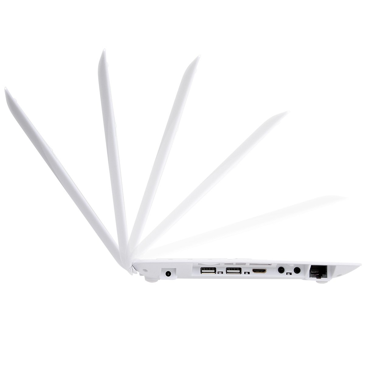 10.1 Inch Portable Laptop - Bigmachine Quad Core Mini PC with 8GB RAM, Android 6.0, WiFi, Webcam | Lightweight Notebook for Netflix, YouTube, Web Browsing | Perfect for Travel, Work & Entertainment (White)