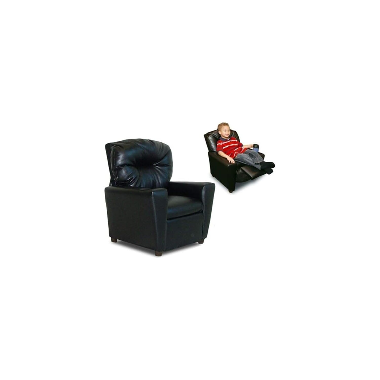 Premium Black Leather-Like Cup Holder Recliner for Sofa & Chair - Perfect for Living Room, Office, and Car Use