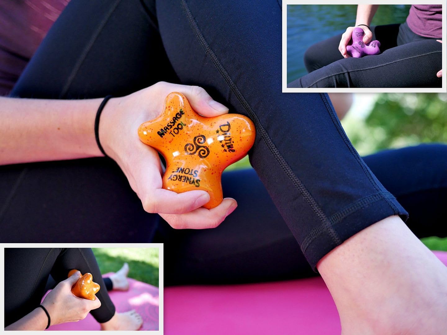 Premium Basalt Black Hot Stone Massage Set of 2 - Professional Therapeutic Tools for Deep Muscle Relaxation & Pain Relief - Includes Free YouTube Training Videos - Perfect for Spa, Home Use & Professional Therapists