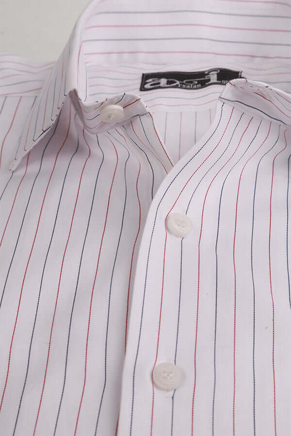 Stylish White and Black Striped Shirt for Women - Perfect for Office, Casual Outfits & Date Nights
