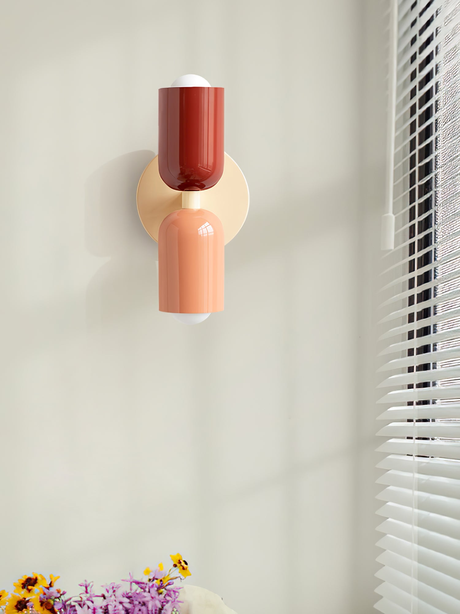 Stylish Double Plug-In Wall Lamp - Modern Touch Control Sconce for Bedroom, Living Room & Hallway Lighting