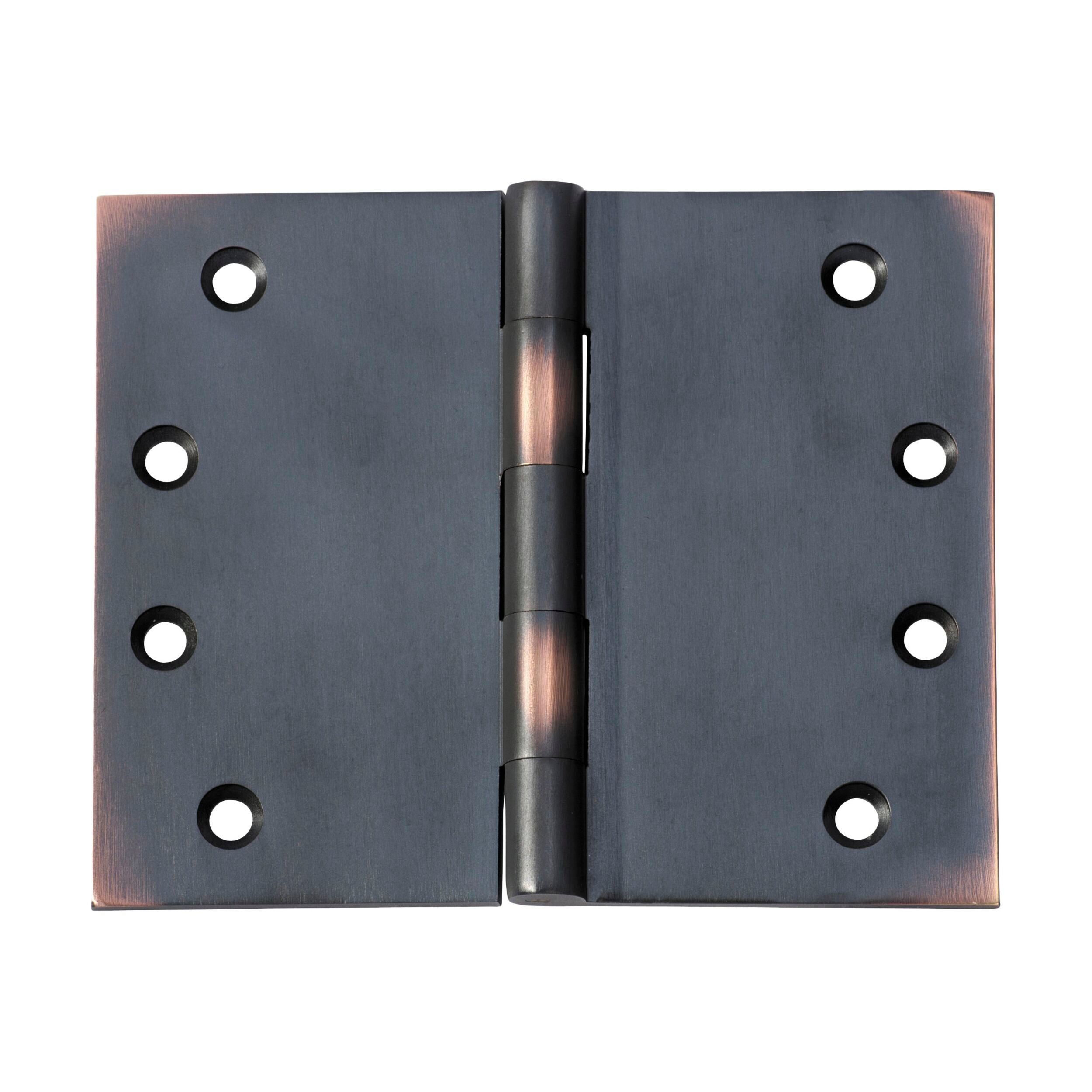 Antique Copper 2590 Hinge Broad Butt H100xW125mm - Heavy Duty Cabinet & Furniture Hardware for Doors, Drawers, and DIY Projects