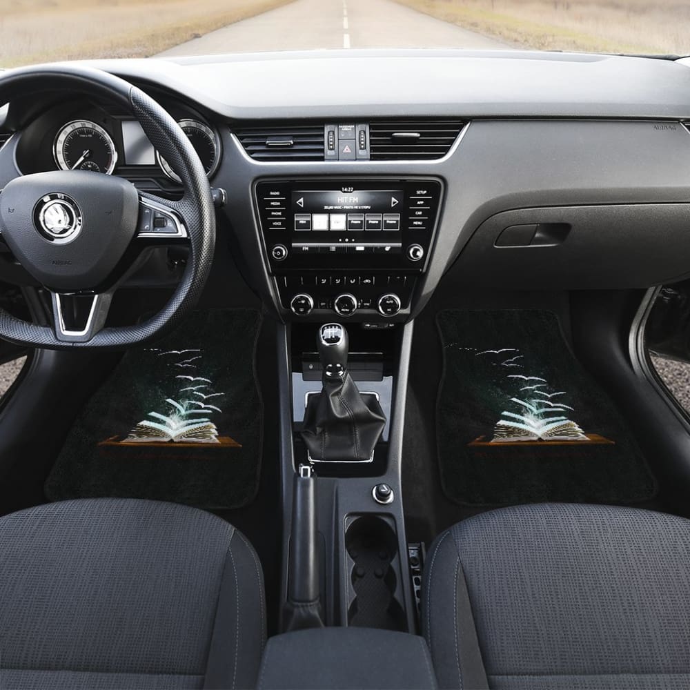 Premium Car Floor Mats for Book Lovers - Non-Slip, Waterproof & Easy to Clean - Perfect for Reading, Commuting & Road Trips