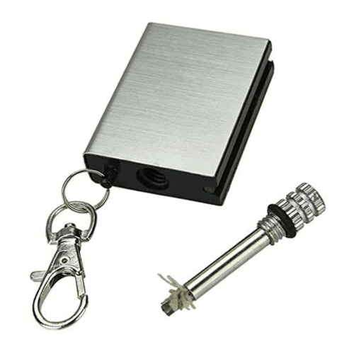 Emergency Fire Starter Kit - Waterproof Flint & Steel Firestarter with Lighter & Matches for Camping, Hiking & Survival Gear