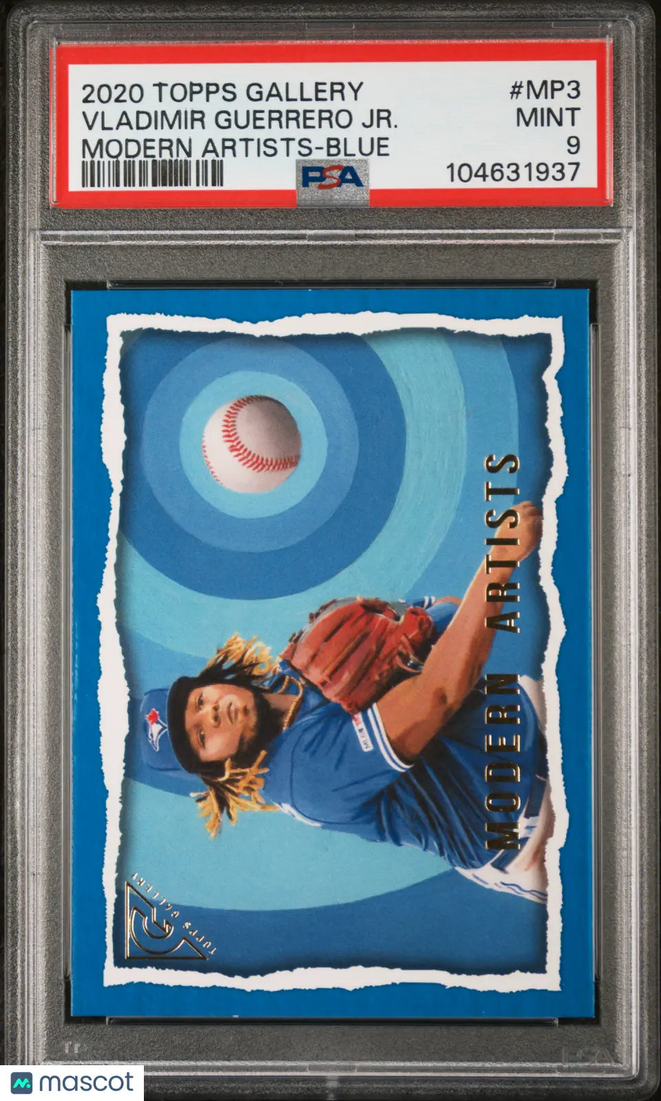 2020 Topps Gallery Modern Artists Blue Vladimir Guerrero Jr. PSA 9 /99 - Rare Baseball Trading Card for Collectors & Sports Fans - Perfect for Display, Investment & Memorabilia Collections