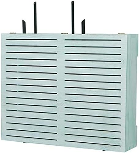 WiFi Router Wall Mount Shelf - Floating Storage Bracket for TV Accessories, Set Top Box & Cable Management | Perfect for Living Room, Bedroom or Office Organization