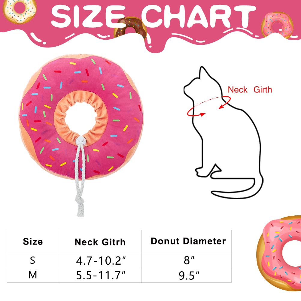 BINGPET Soft Adjustable Donut Recovery Collar for Cats & Small Dogs - Post-Surgery Protective E-Collar, Comfortable Pet Neck Cone for Kittens & Puppies | Perfect for Wound Healing, Spay/Neuter Recovery & Preventing Licking/Biting