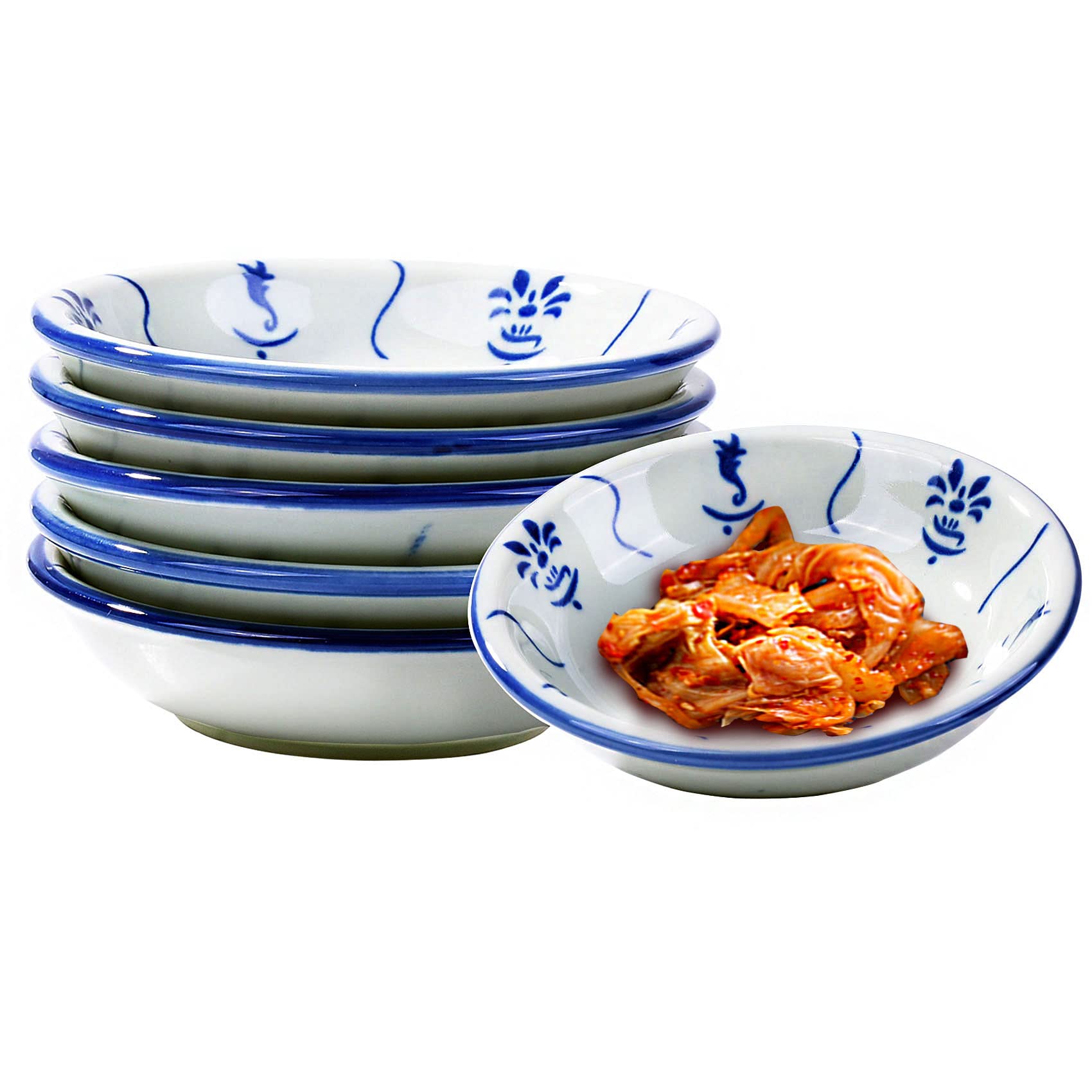 Premium Ceramic Soy Sauce Dipping Bowls - Set of 6 Small Round Dishes for Sushi, Ketchup & Condiments | Perfect for Japanese Cuisine, Asian Restaurants & Home Dining
