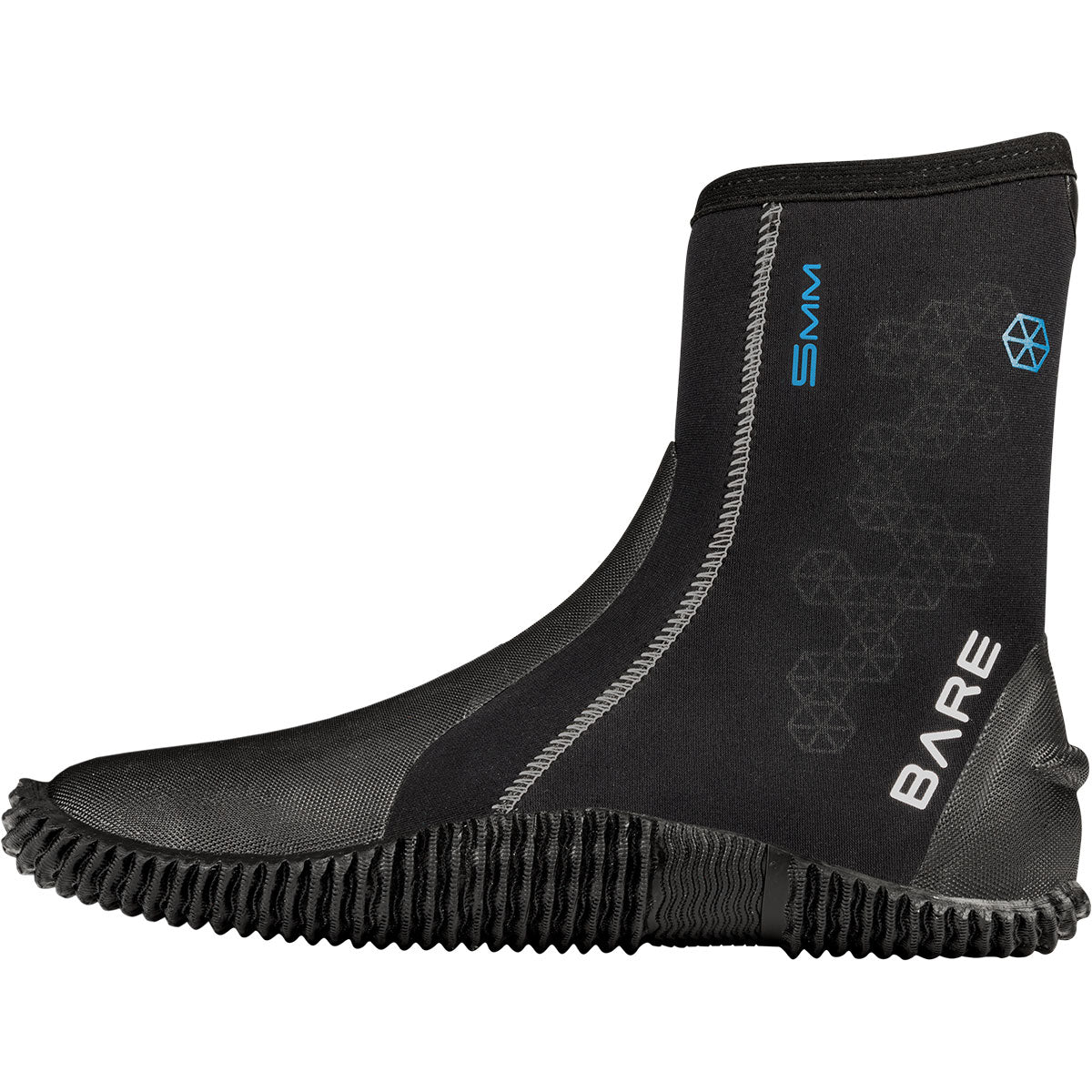 Bare 5mm S Flex Neoprene Dive Boots for Scuba Diving, Snorkeling & Water Sports - Warm & Comfortable Footwear