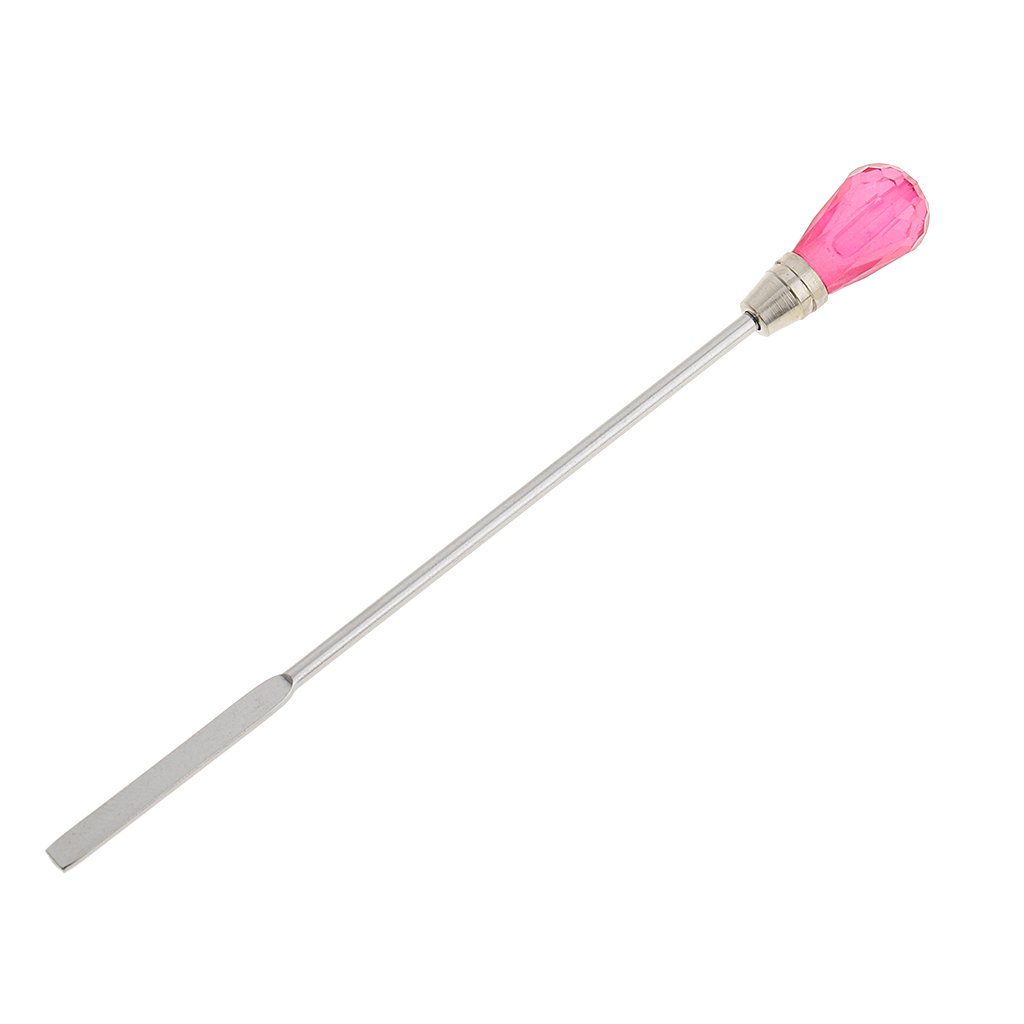 VMS INDIA Permanent Makeup Eyebrow Tattoo Pigment Mixing Tool - Stainless Steel Stirring Rod & Spatula Set for Microblading, Ombre Brows & Cosmetic Tattooing - Professional Salon & Home Use Beauty Accessories